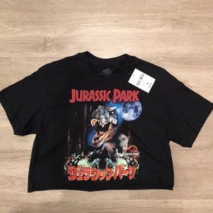 NWT Jurassic Park crop top